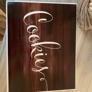 Rustic Cookie Sign